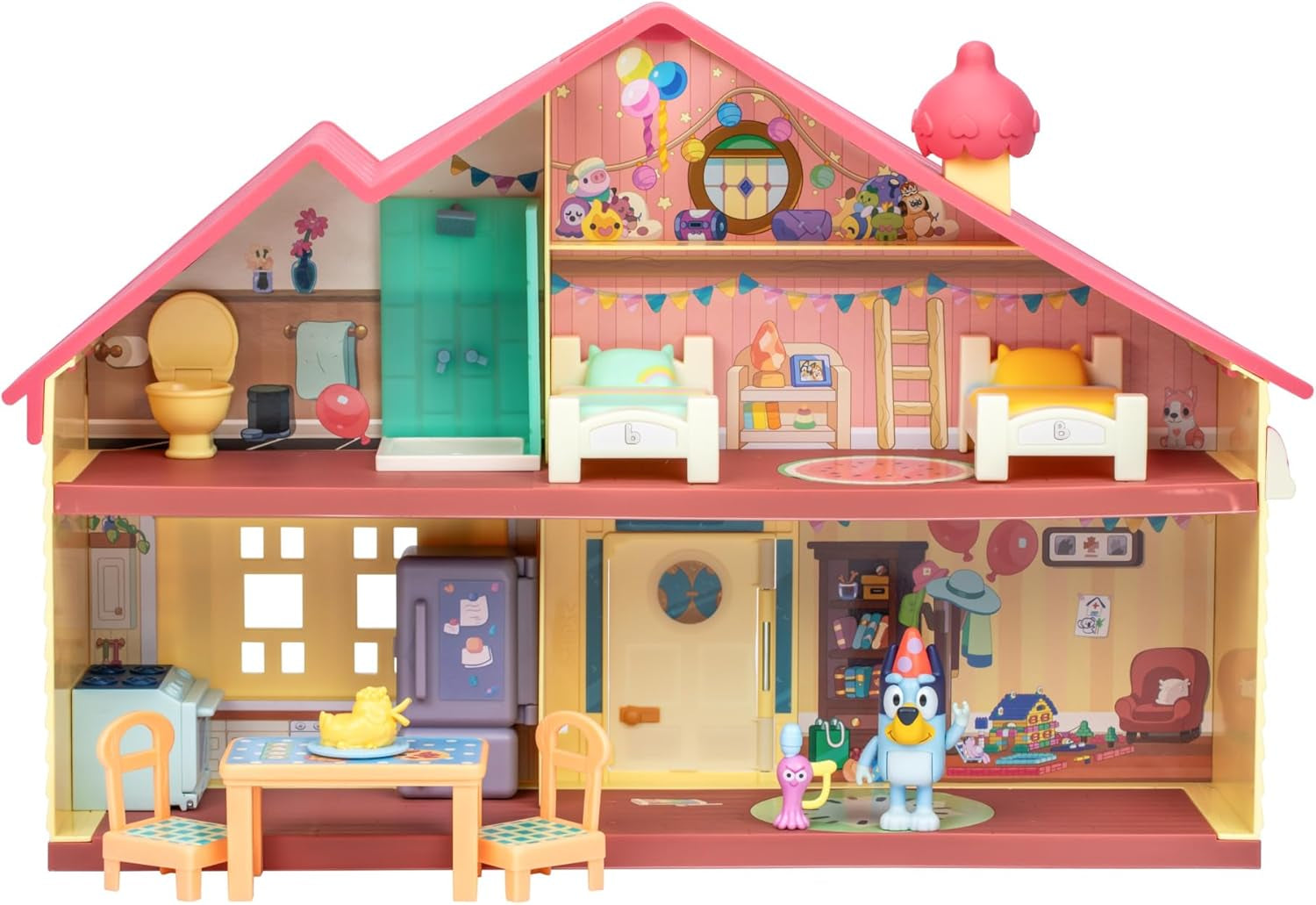 Celebration Home Playset – Birthday Party House with 11 Removable Furniture & Accessories, Includes Exclusive Birthday Figure, Imaginative Play Toy for Kids, Ages 3+